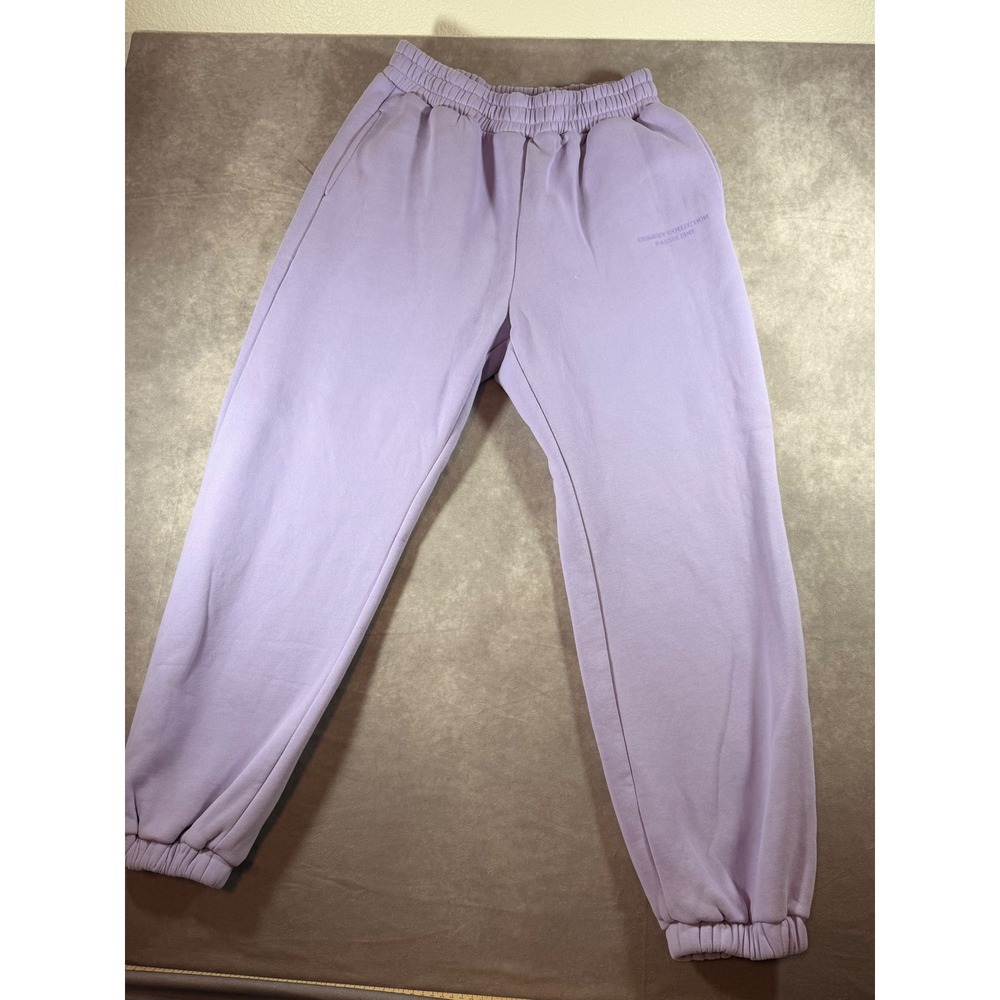 Comfrt Pastel Edit Lavender Purple Fleece Sweatpants Joggers Large